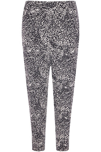 Animal Print Jersey Harem Trousers
